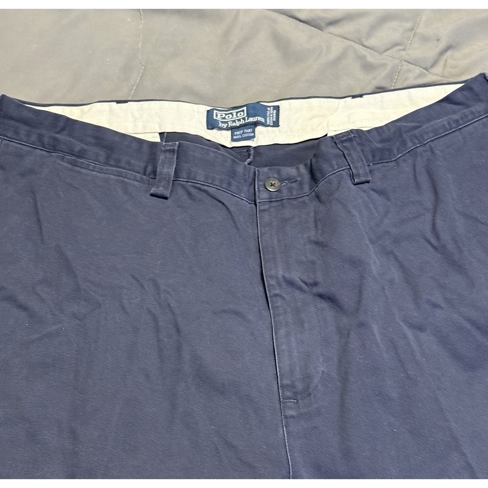 Vintage Polo Ralph Lauren Philip Pant‎ Classic Chino Navy Blue 38x30 (38x31)